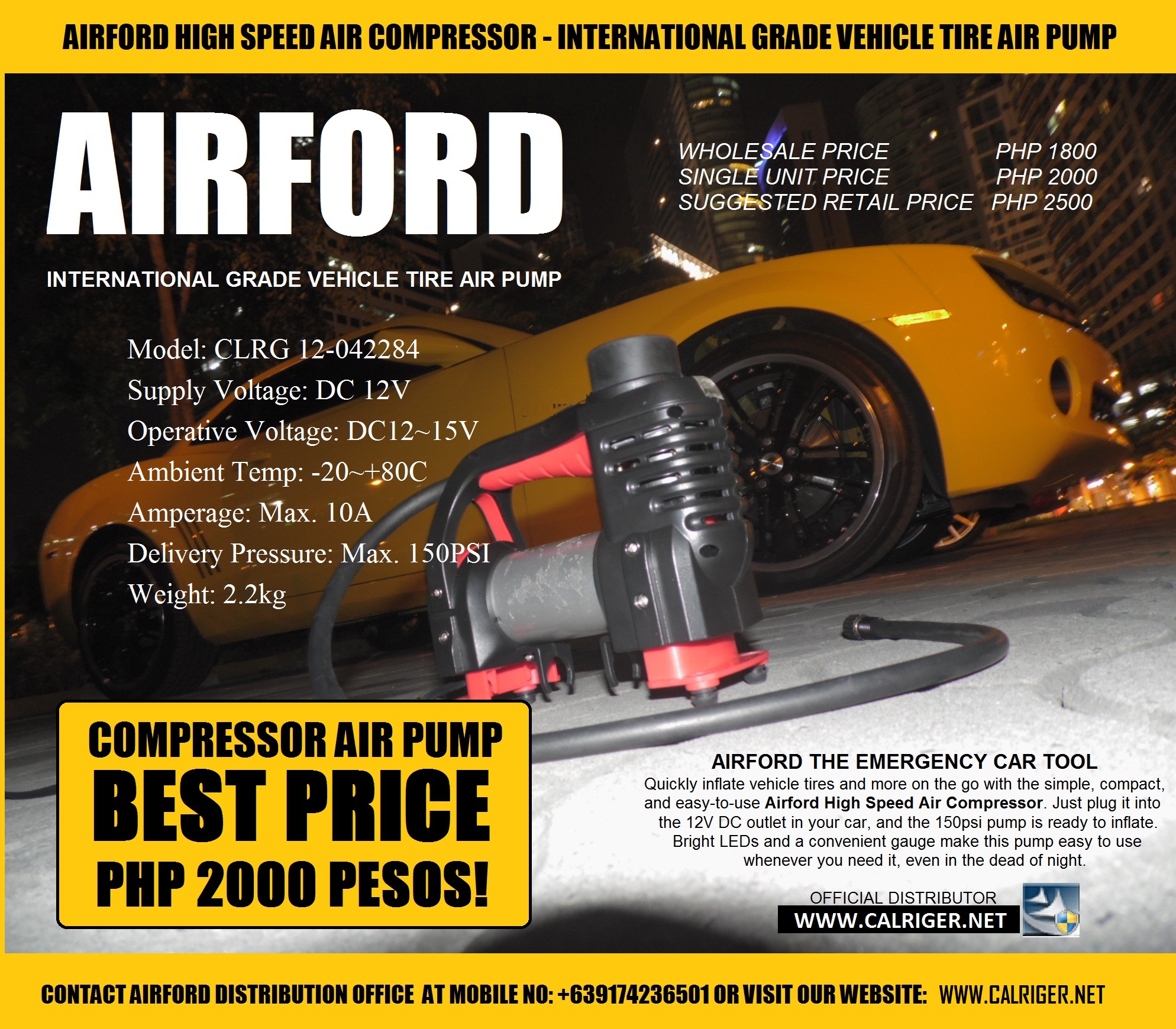 Airforde Cyclone Tire Compressor